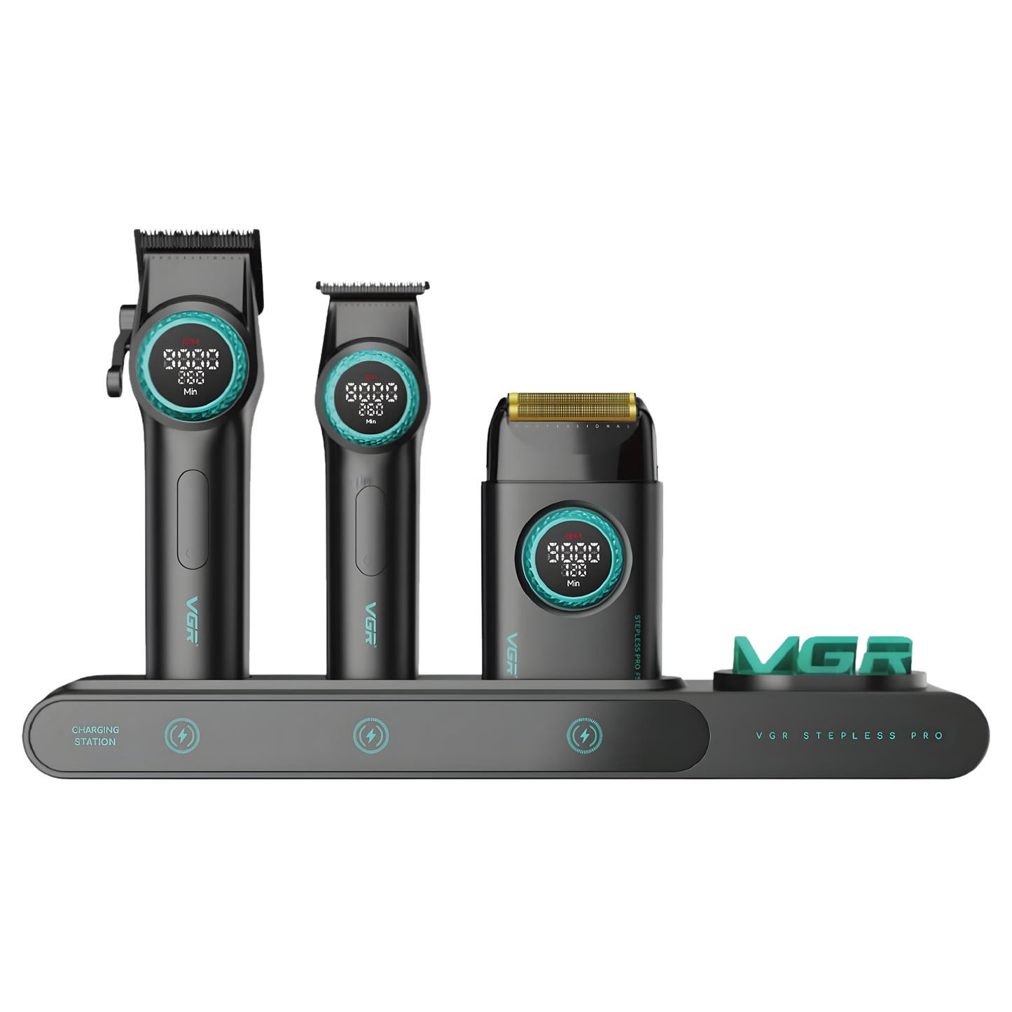 Kit VGR 3 en 1 Black (incluye base de carga)