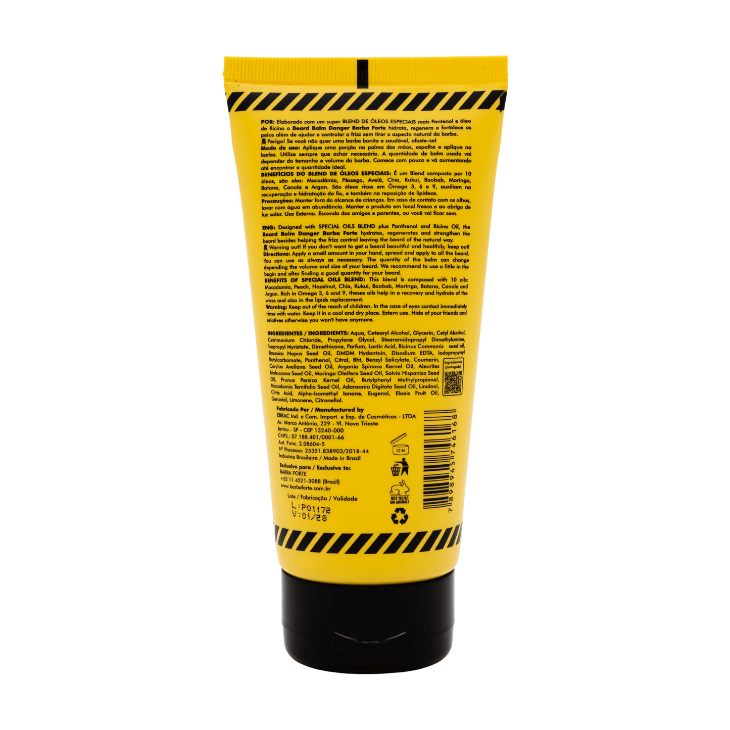 Bálsamo Hidratante Danger 170g Barba Forte