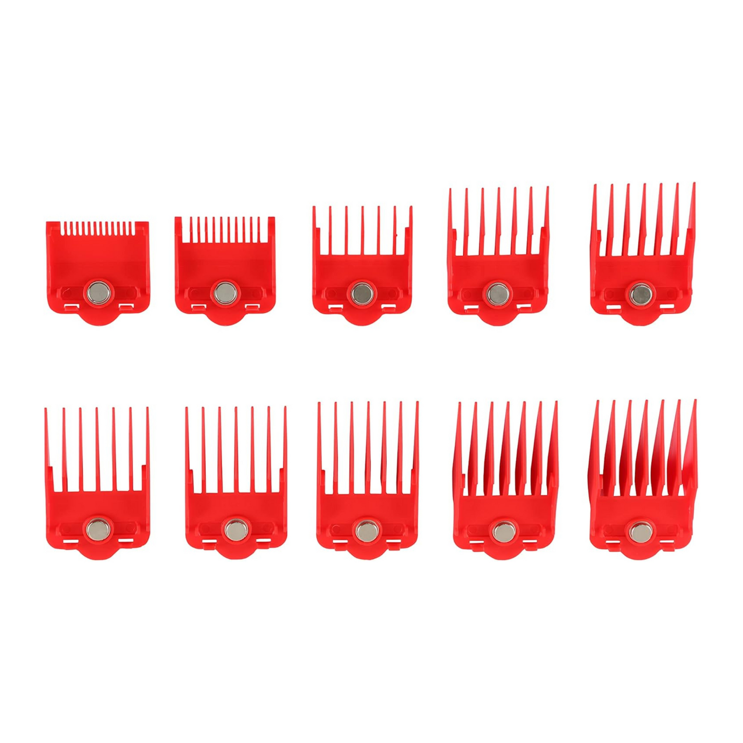 Set de Peines Supreme Trimmer Magnéticos 0,5 - 8 Red