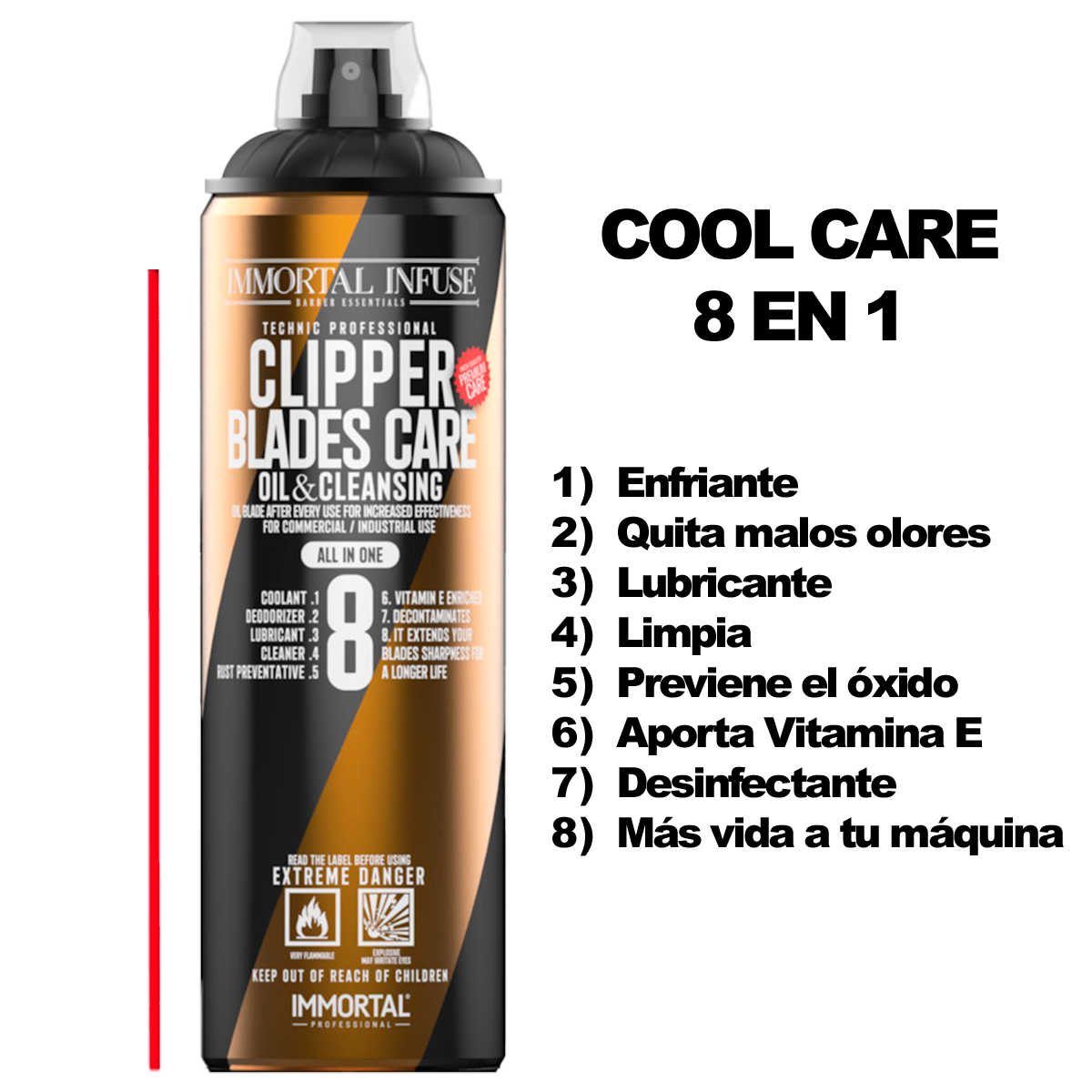 Cool Care 8 en 1 IMMORTAL 500ml