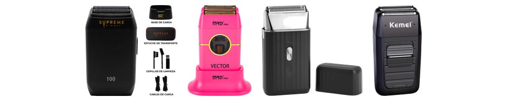 Shavers foil profesionales: Supreme Trimmer, MRD Vector, JRL Onyx y Kemei