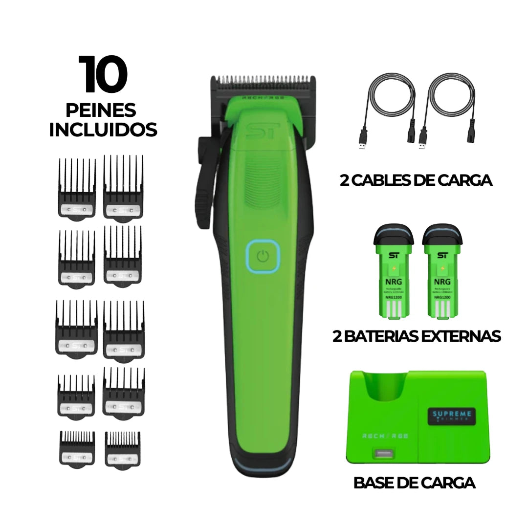 Clipper Supreme Trimmer Recharge Verde - Verde