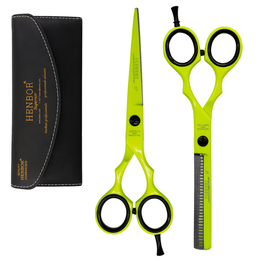 Set de Tijeras HENBOR FLOCUT - YELLOW