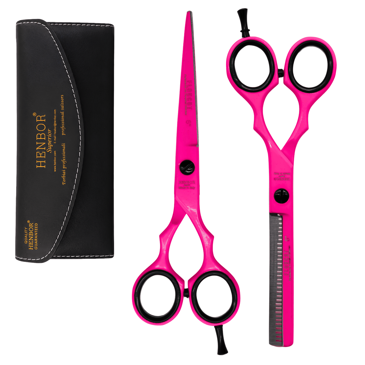 Set de Tijeras HENBOR FLOCUT - PINK