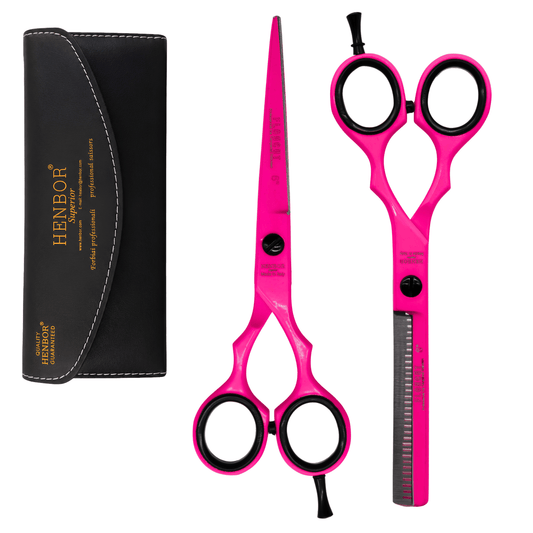 Set de Tijeras HENBOR FLOCUT - PINK