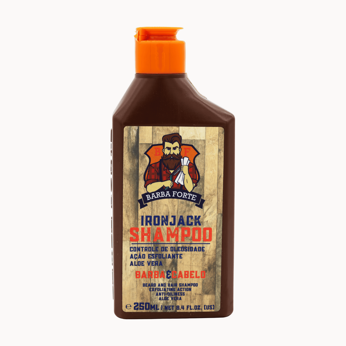 Shampoo Barba y Cabello Exfoliante Ironjack 250ml
