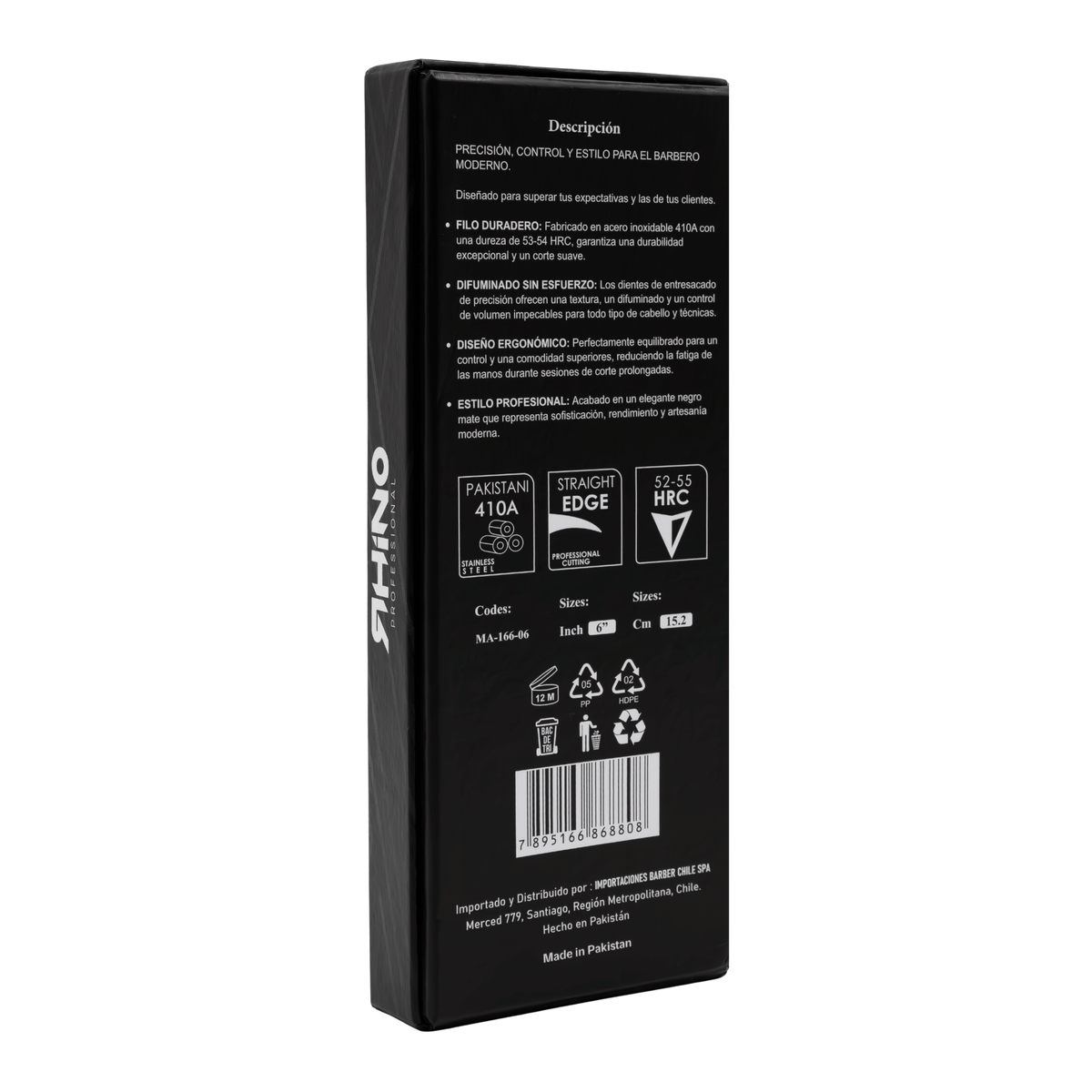 Tijera Esculpidora Rhino Black Diomand 6'