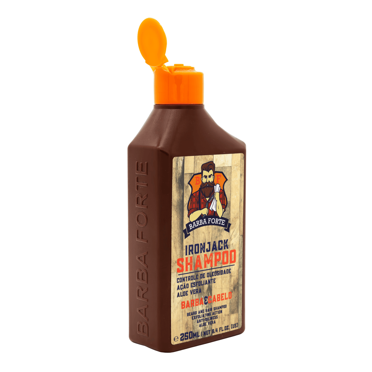 Shampoo Barba y Cabello Exfoliante Ironjack 250ml