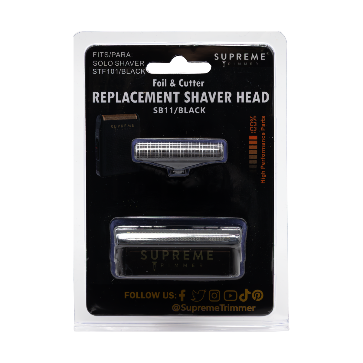 Repuesto ST Shaver Solo Black Mallas + Cuchillas
