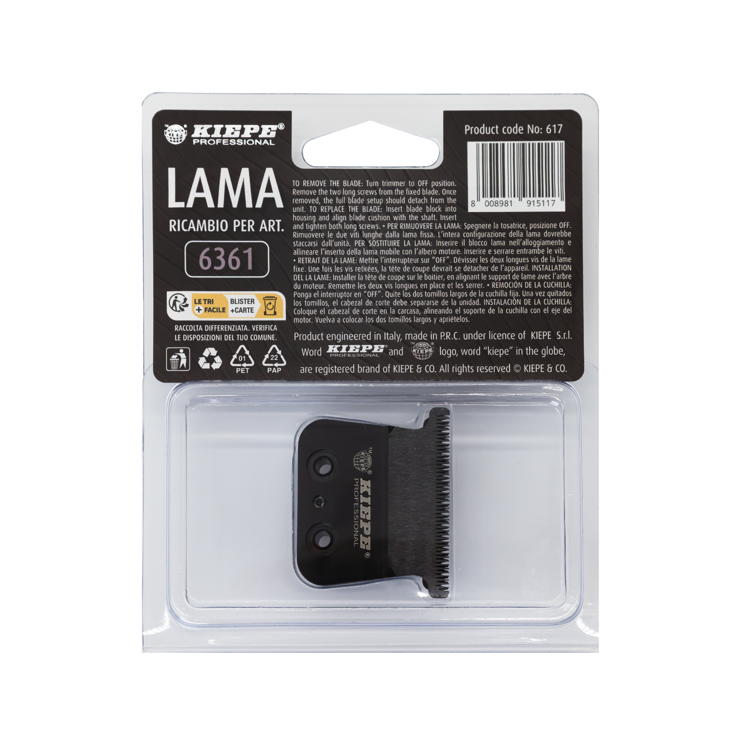 Cuchilla Trimmer Kiepe Hepike