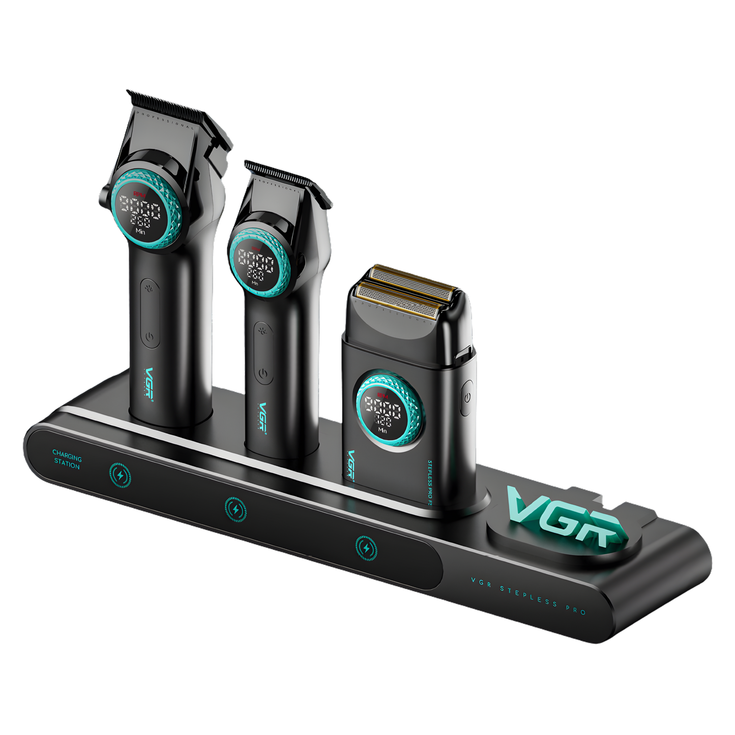 Kit  VGR 3 en 1 Black (incluye base de carga)