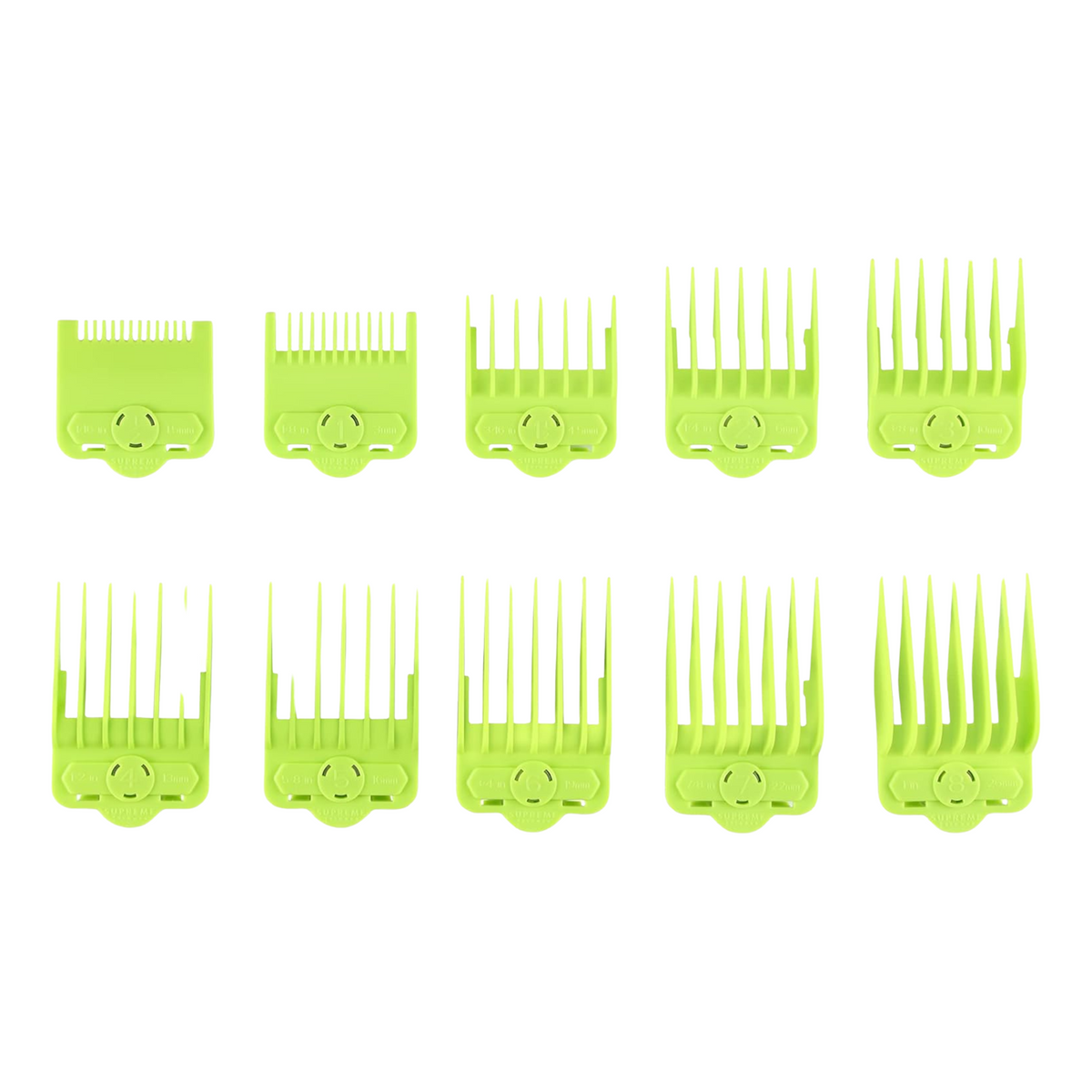 Set de Peines Magnéticos Supreme Trimmer 0,5 - 8 Green
