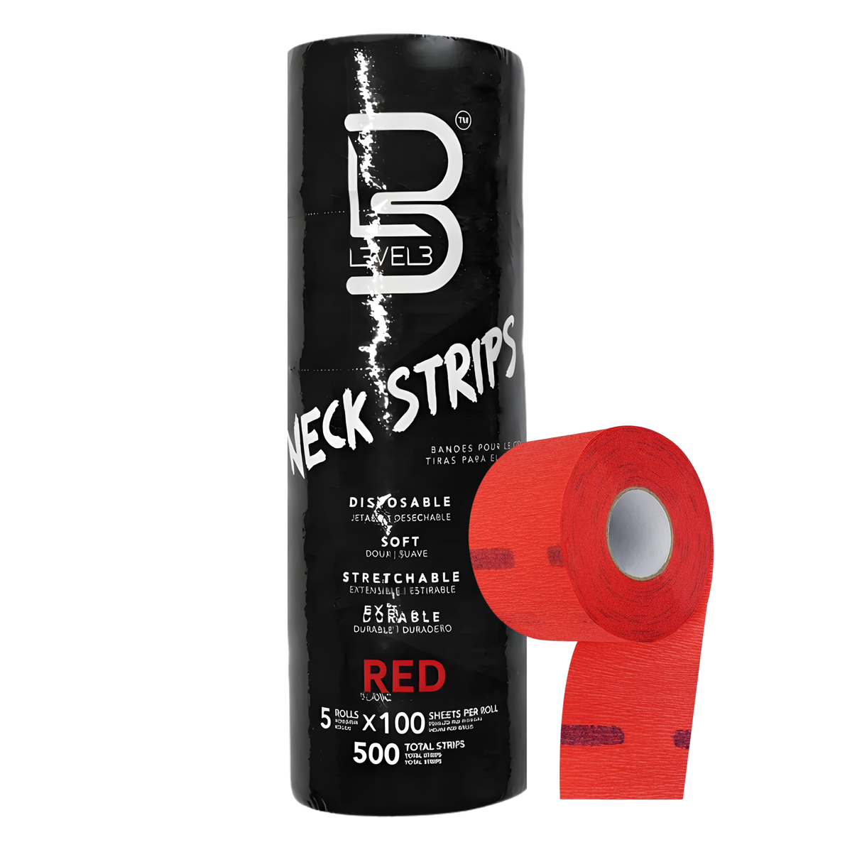 Level3 Papel de Cuello Rojo - 500 Usos