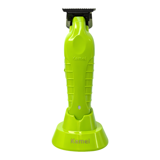 Trimmer Kemei 2299 + Base de Carga Green