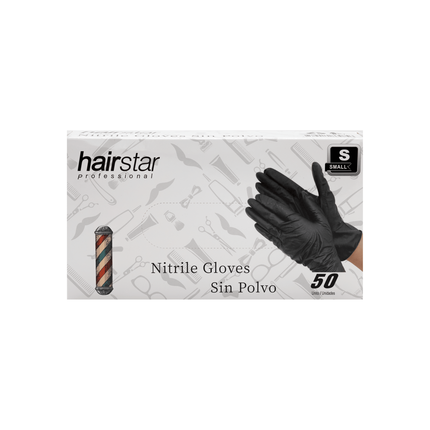 Pack de 50 Guantes de Nitrilo Negros