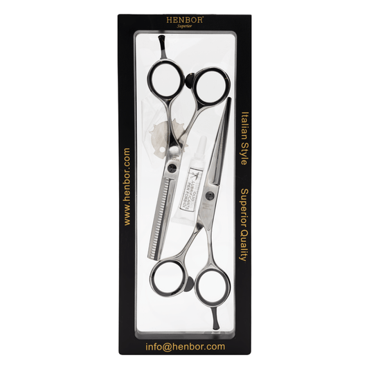 Set de Tijeras HENBOR Lux Line Filo Navaja 6 - Esculpidora 5.5