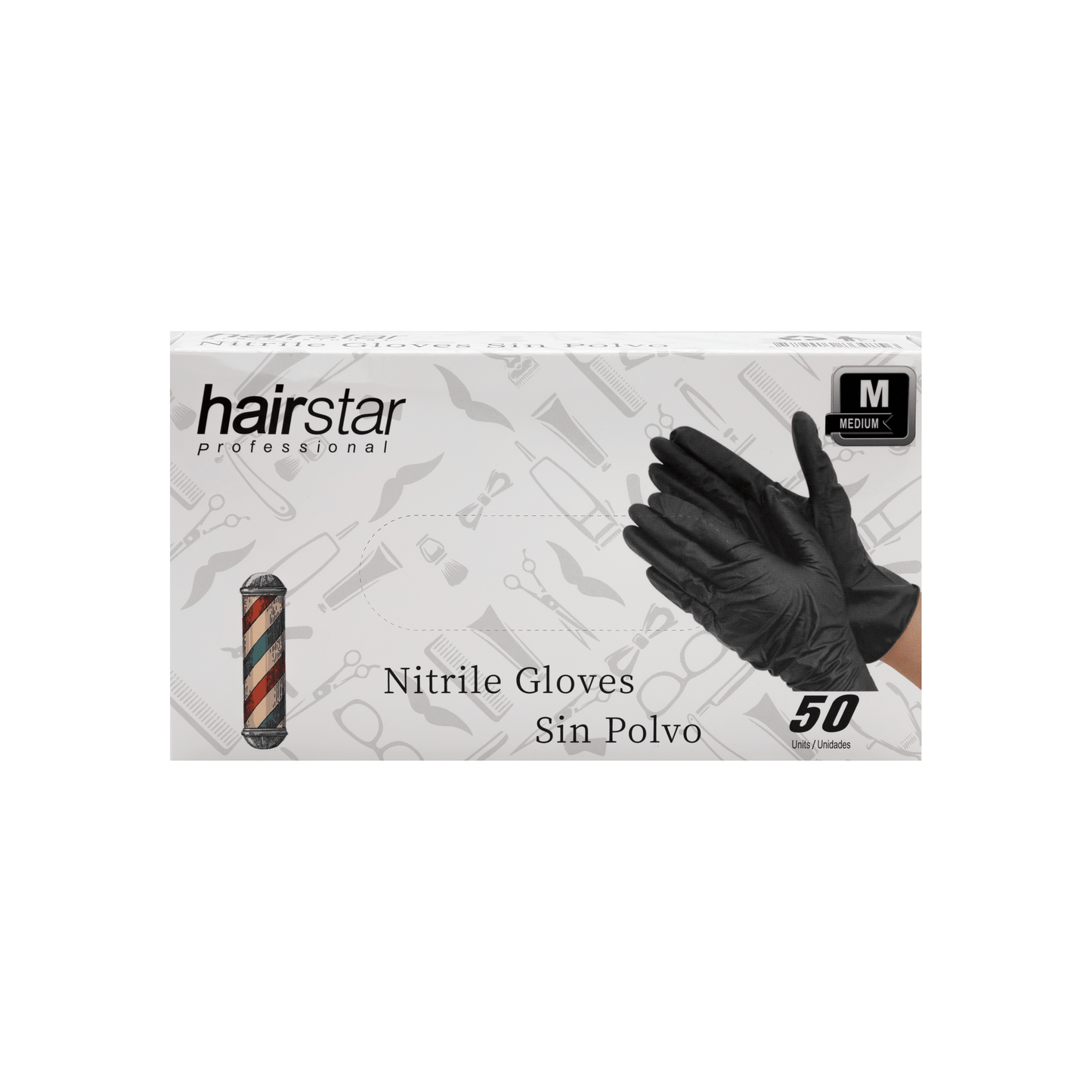 Pack de 50 Guantes de Nitrilo Negros
