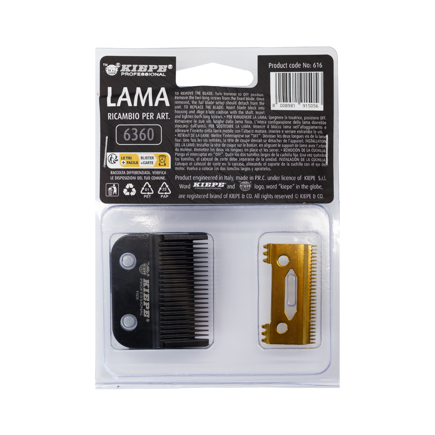 Cuchilla Fade DLC Kiepe Hepike Clipper