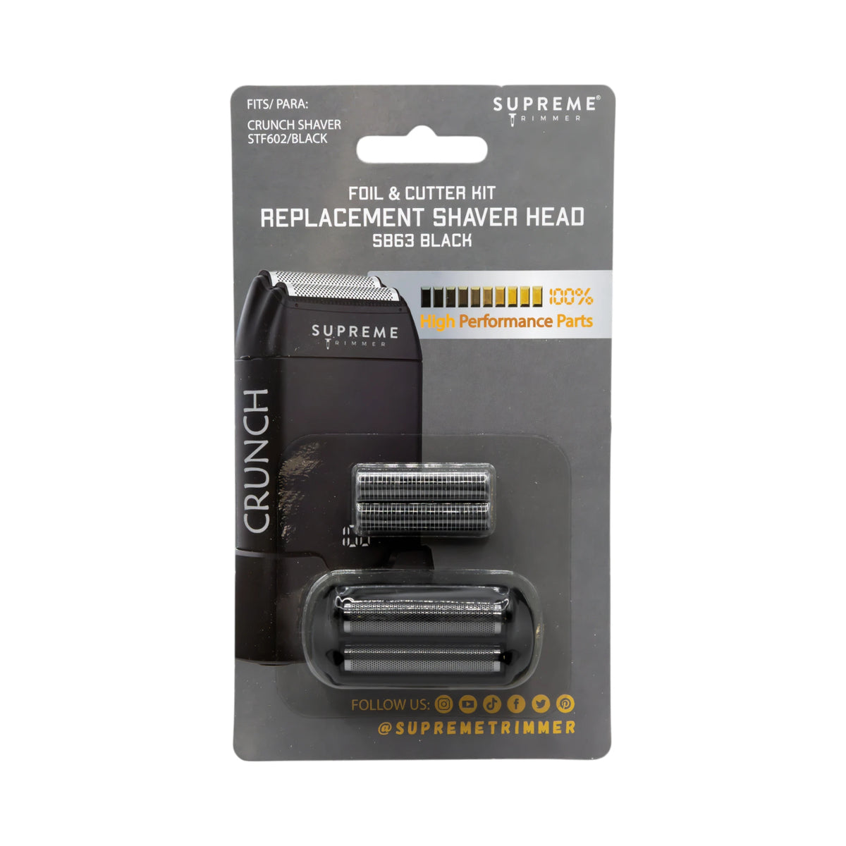 Repuesto Supreme Trimmer para Shaver Crunch Black