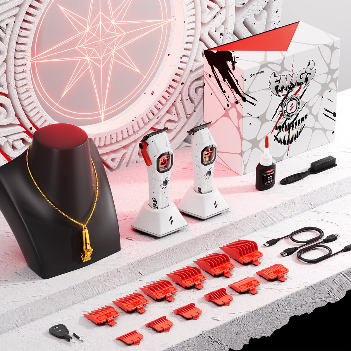 Combo Clipper + Trimmer Suprent FANGS Assassin Edition HC976WX