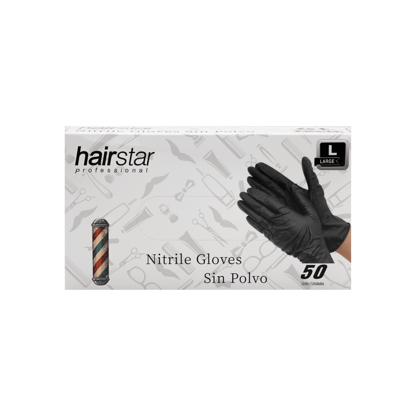 Pack de 50 Guantes de Nitrilo Negros