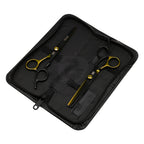 Par de Tijeras Black y Deep Gold 6 pulgadas