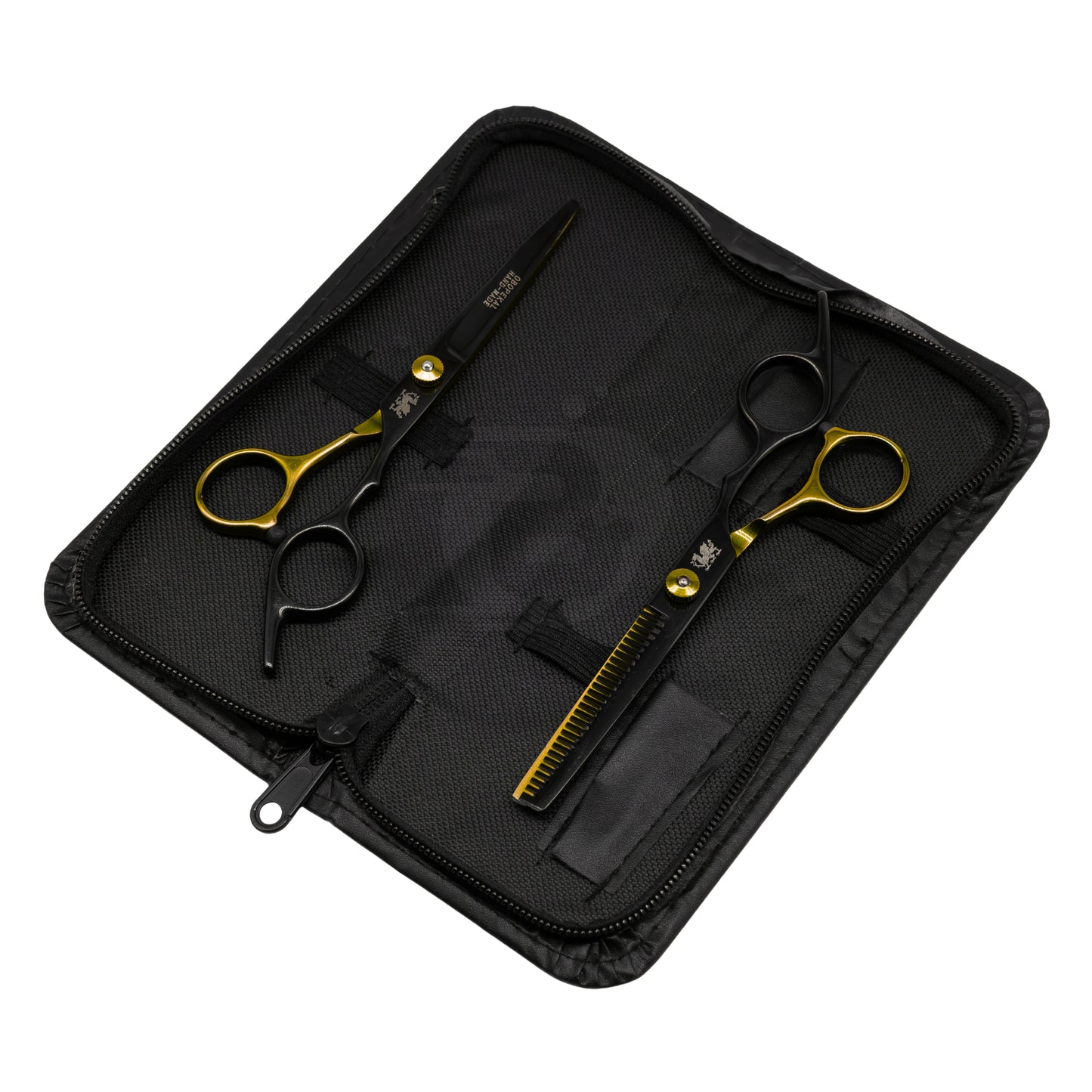 Par de Tijeras Black y Deep Gold 6 pulgadas