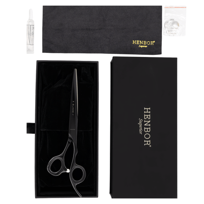 Tijera HENBOR X Blade Black 6’’ Filo Navaja