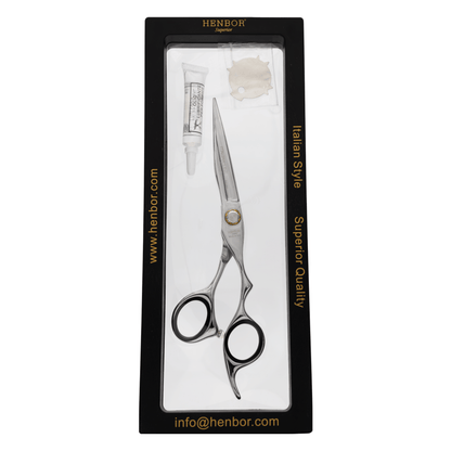 Tijera HENBOR 848 Italian Line Filo Navaja Silver 6''