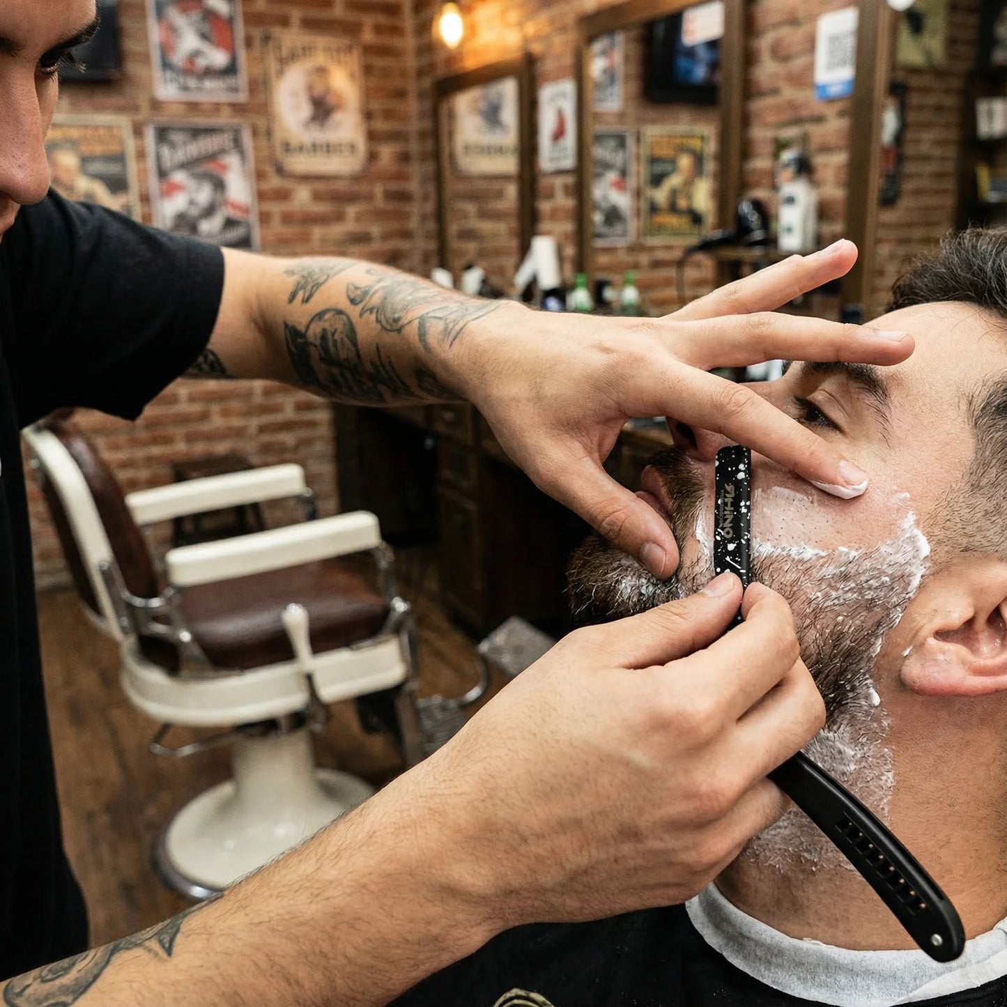 Porta Navaja Rhino Negro