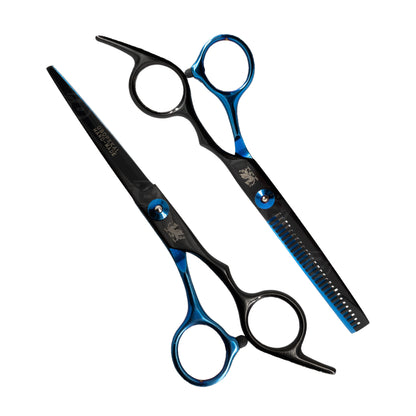 Par de Tijeras Black y Deep Blue 6 pulgadas