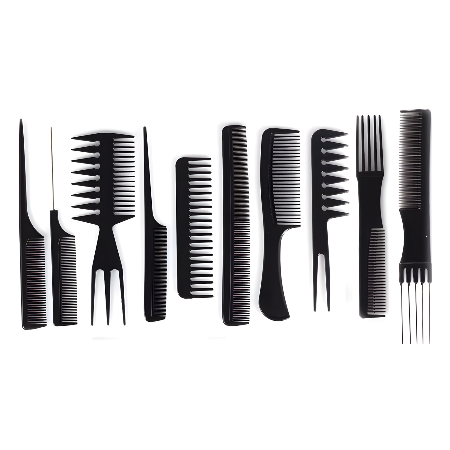 Set de 10 Peinetas Negras