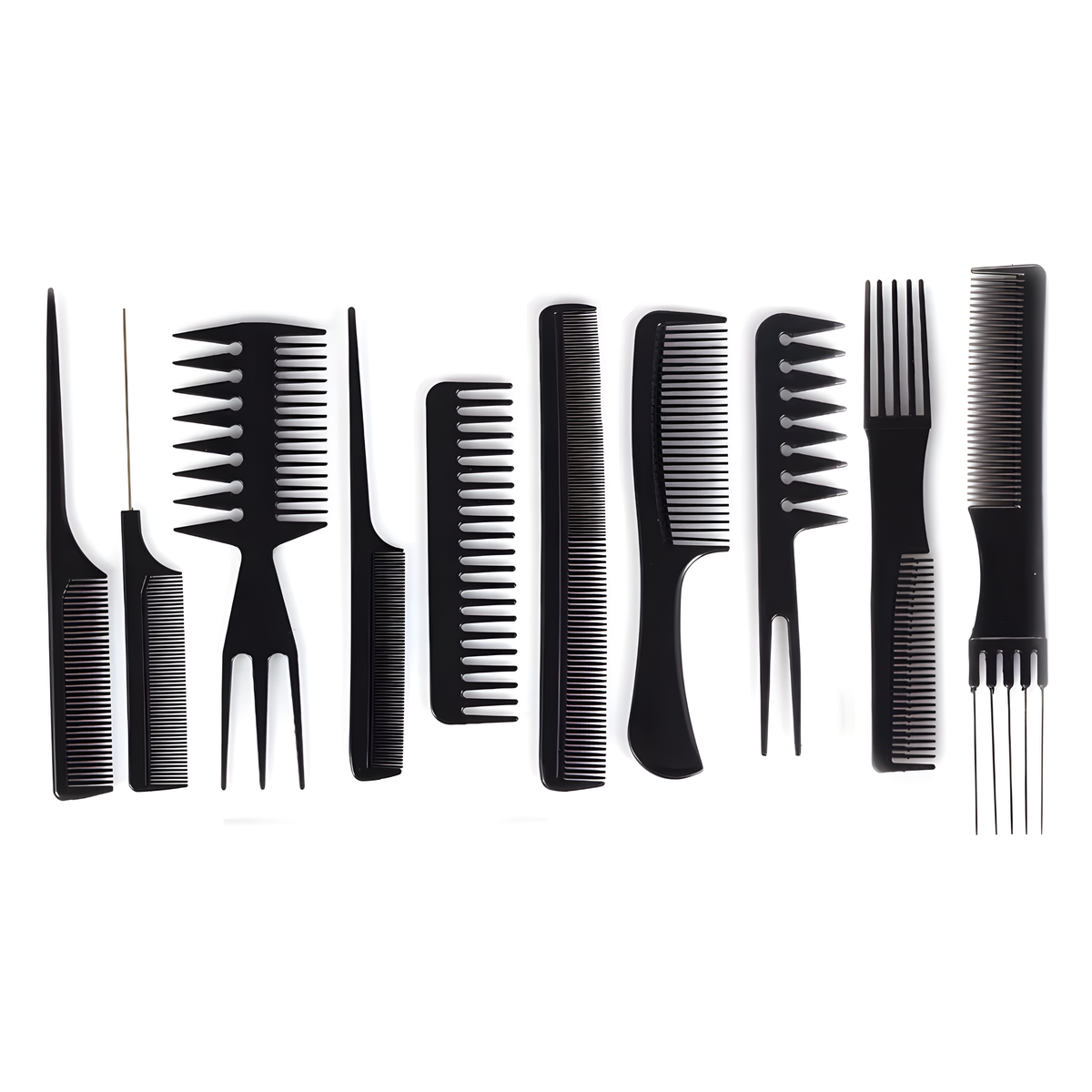 Set de 10 Peinetas Negras
