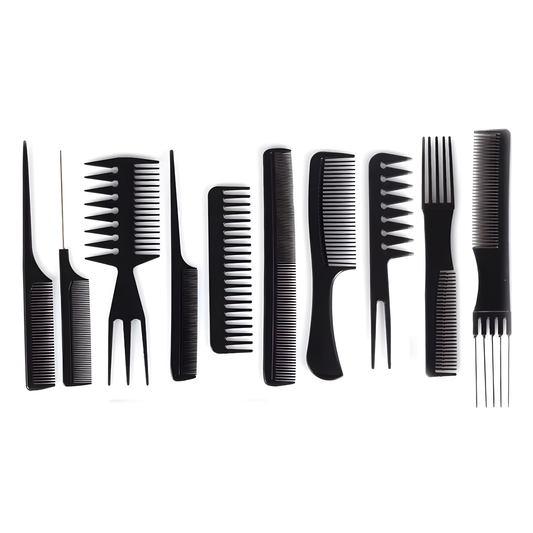 Set de 10 Peinetas Negras