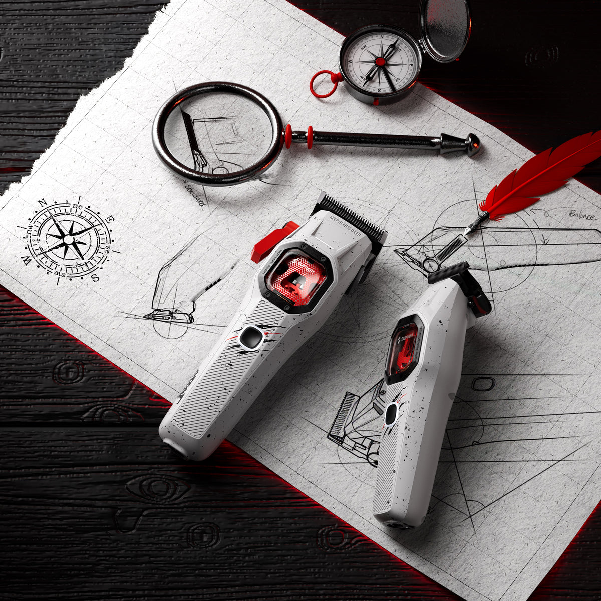 Combo Clipper + Trimmer Suprent FANGS Assassin Edition HC976WX