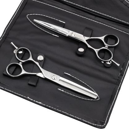Set de Tijeras Zurdo HENBOR 815s Silver 6''