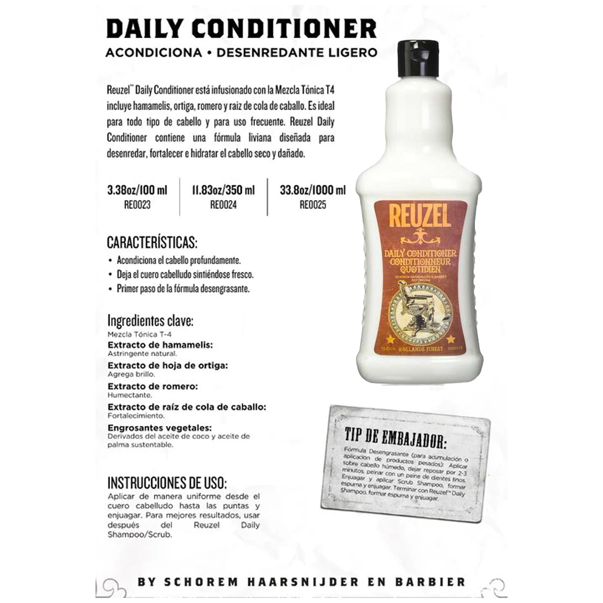 Reuzel Acondicionador Daily 1000ml