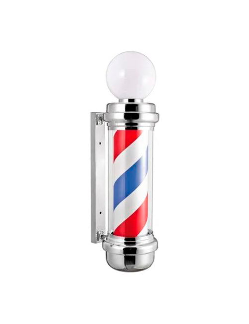 Barber Pole Blanco Azul Rojo