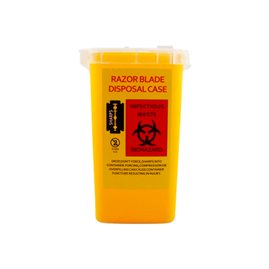 Contenedor de Navajas Desechable Amarillo