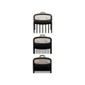 Set de 3 peines INTERMEDIOS metálicos color NEGRO para WAHL