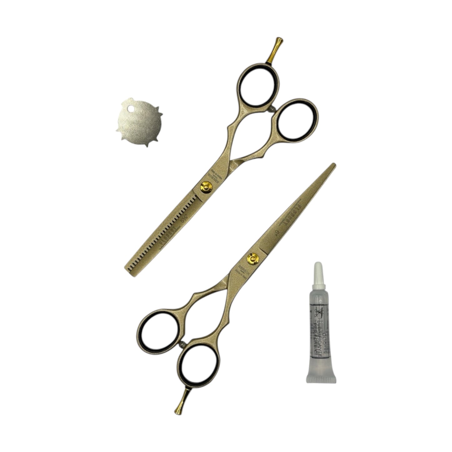 Set de Tijeras HENBOR 882 Gold 6''