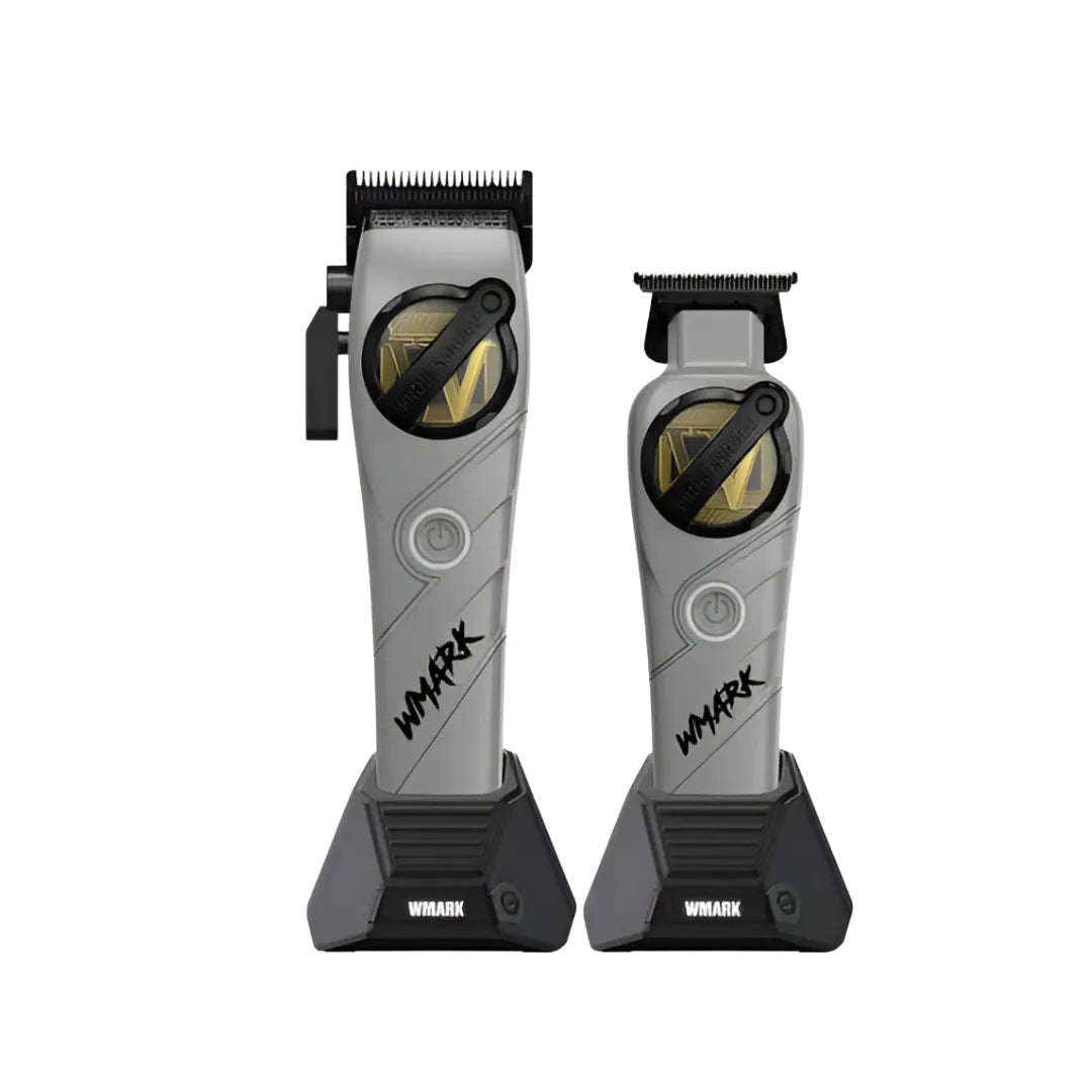 Kit Cortadora De Pelo + Trimmer Wmark NG-8613 Gris