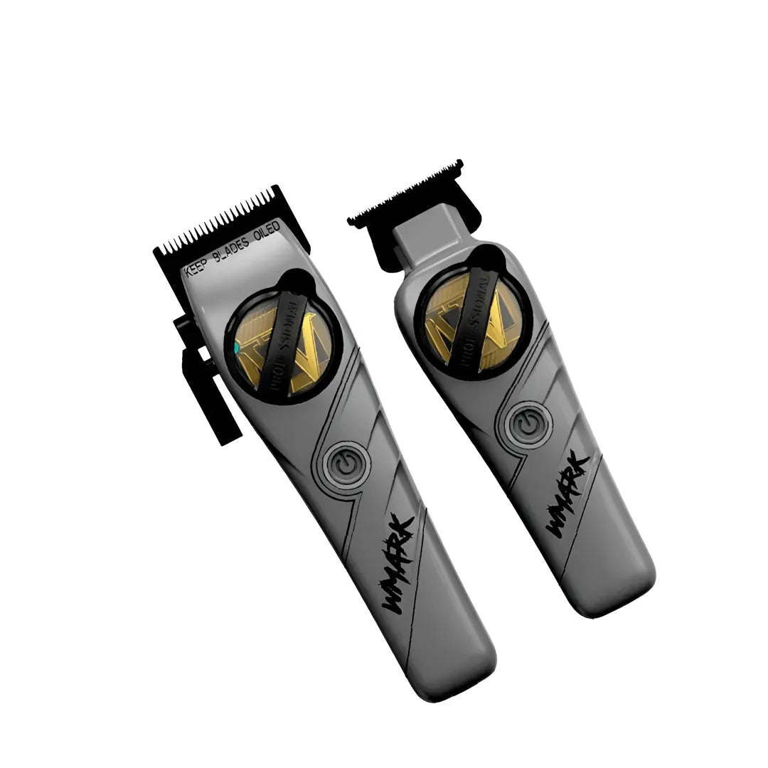 Kit Cortadora De Pelo + Trimmer Wmark NG-8613 Gris