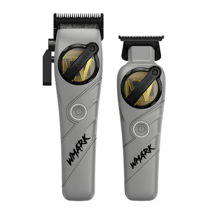 Kit Cortadora De Pelo + Trimmer Wmark NG-8613 Gris