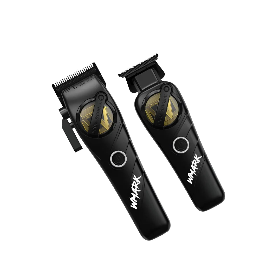 Kit Cortadora De Pelo + Trimmer Wmark NG-8613 Negro