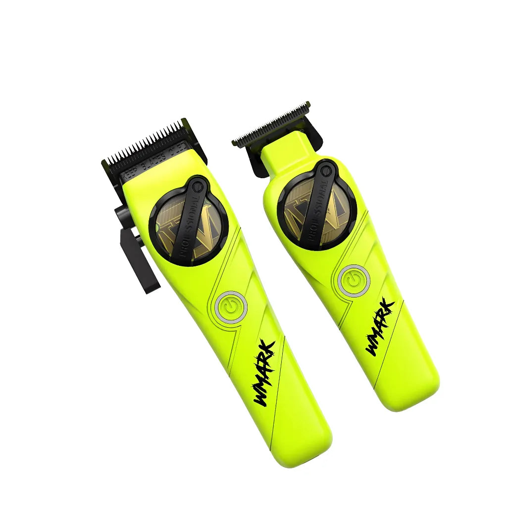 Kit Cortadora De Pelo + Trimmer Wmark NG-8613 Verde