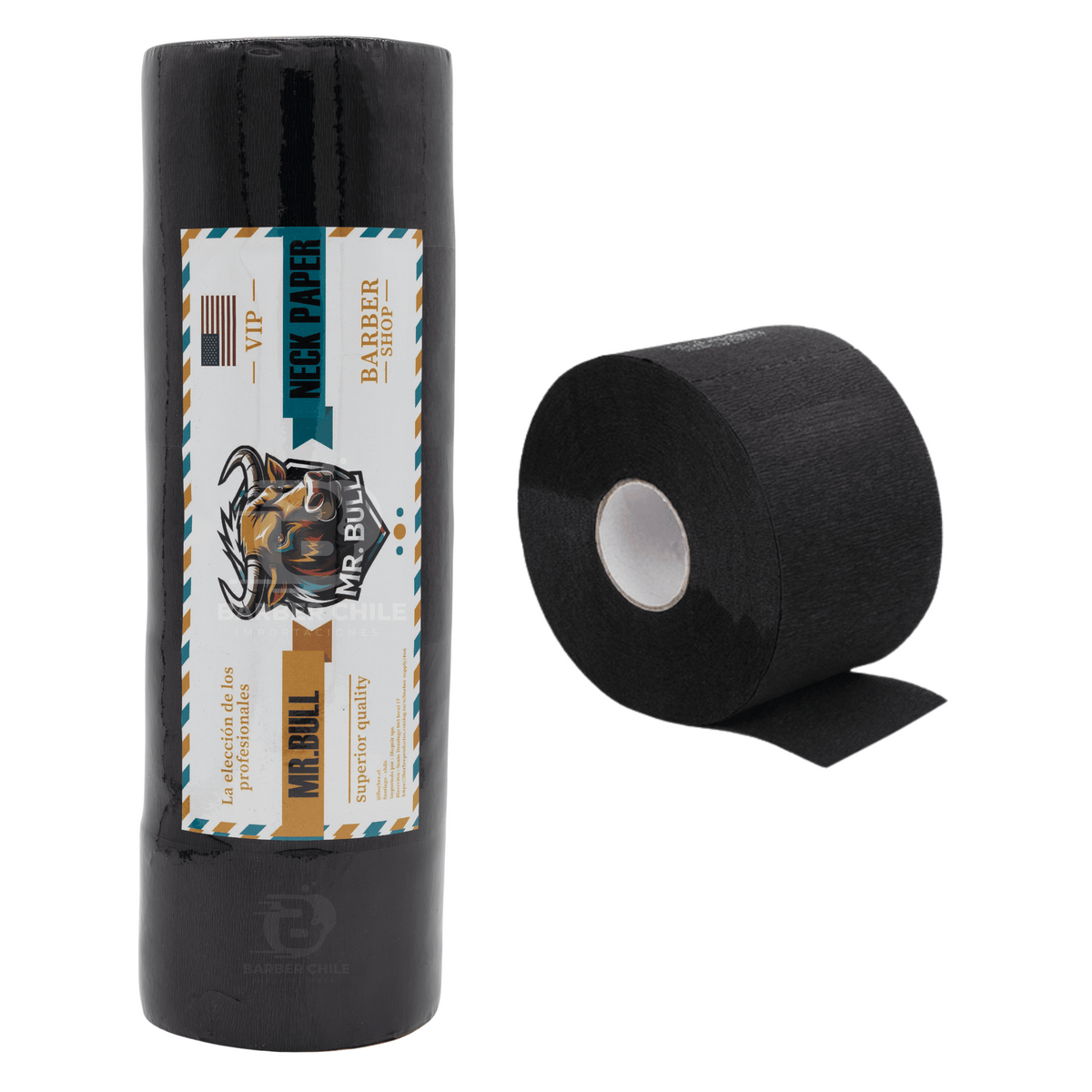 Pack x5 Papel de Cuello Negro MR BULL
