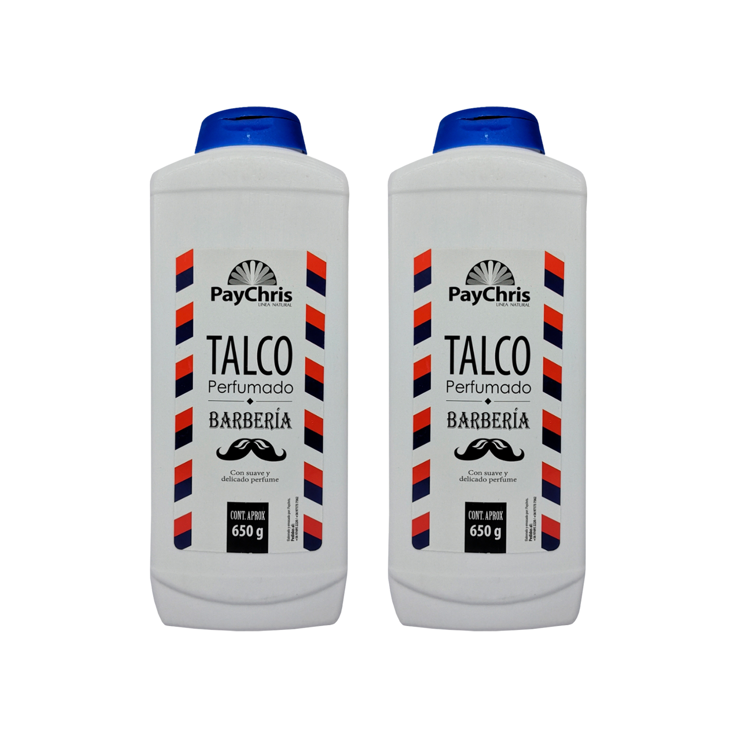 2 UNIDADES - Talco PayChris 650g