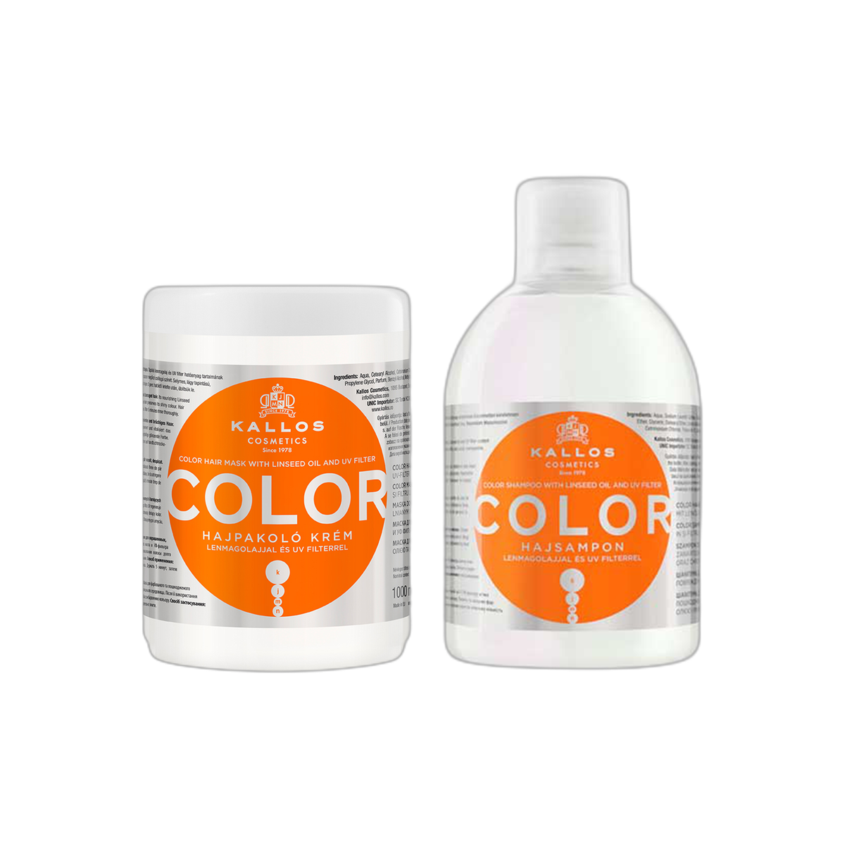 KALLOS - Set COLOR Mask+Shampoo 1000ml