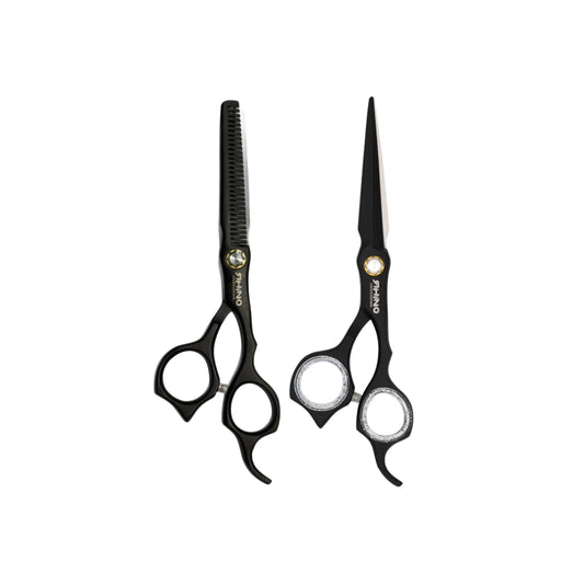 Set de 2 Tijeras Rhino Black Diamond – Filo Navaja y Esculpidora